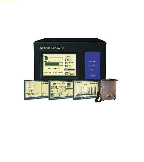 Satlook G2 Satellite Field Strength Meter to allign satellite dishes for V-Sat, Ku + C-Band