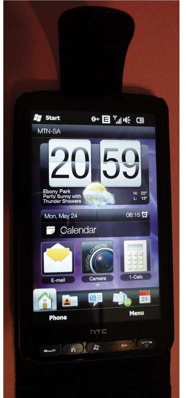 HTC HD2 Napa leather case (Black)