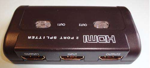 HDMI 2 way splitter with PSU