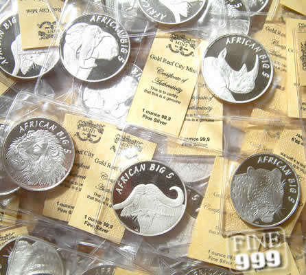 1 oz rounds by Fine 999