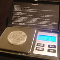 Pocket scale.  Essential tool for determining gold and silver value