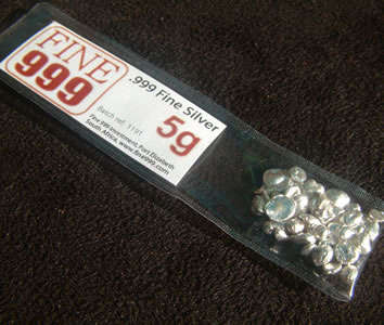 .999 Fine Silver Granules by www.fine999.com