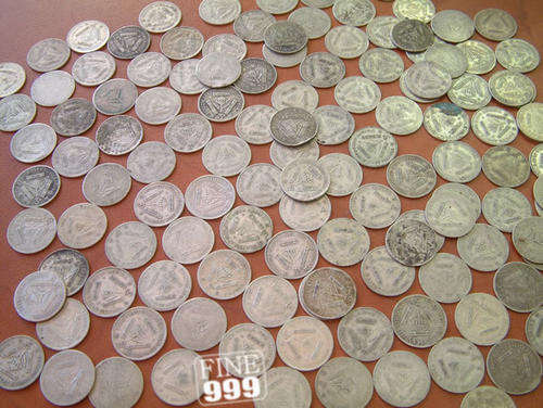 Silver Tickeys 50% South African coins.  .500 fine by fine999.com