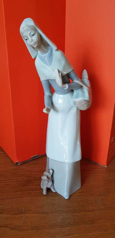 Lladro "Shepardess with dog"