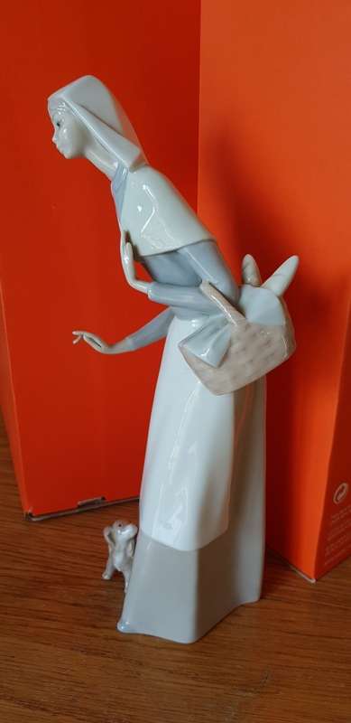 Lladro "Shepardess with dog"