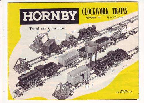 Hornby (Meccano) Train Clockwork collectors booklet  gauge O,1960