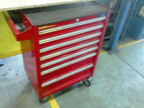 Ampro 7 drawer toolbox on wheels