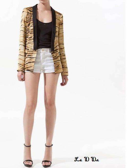 Leopard Print OL Blazer