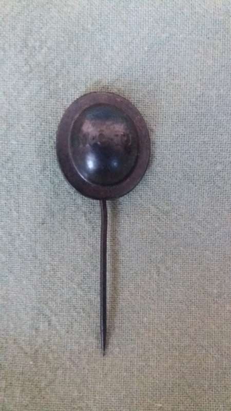 An Old M.O.T.H. Tin Hat Stick Pin