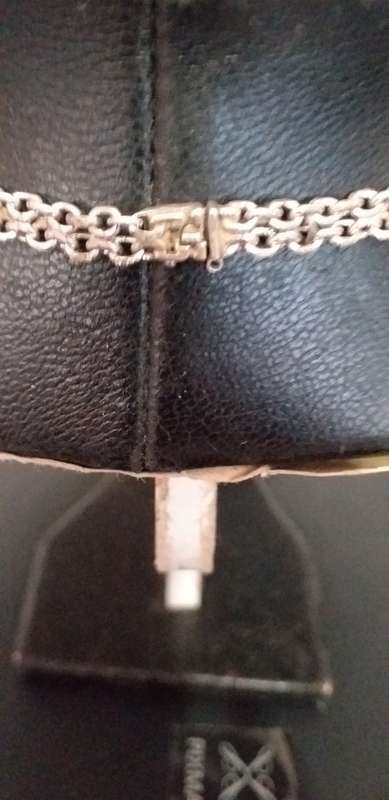 Vintage Sterling Silver Fancy Link Neck Chain - (20.9g)