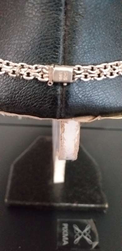 Vintage Sterling Silver Fancy Link Neck Chain - (20.9g)