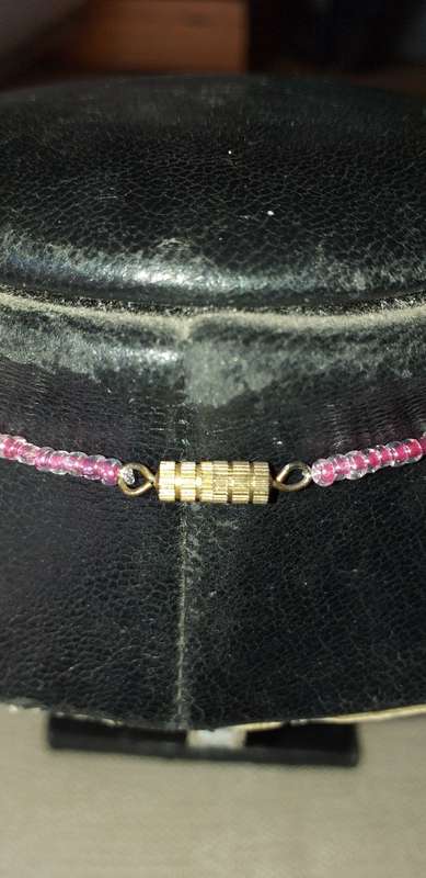 Vintage Pink Murano Glass Necklace
