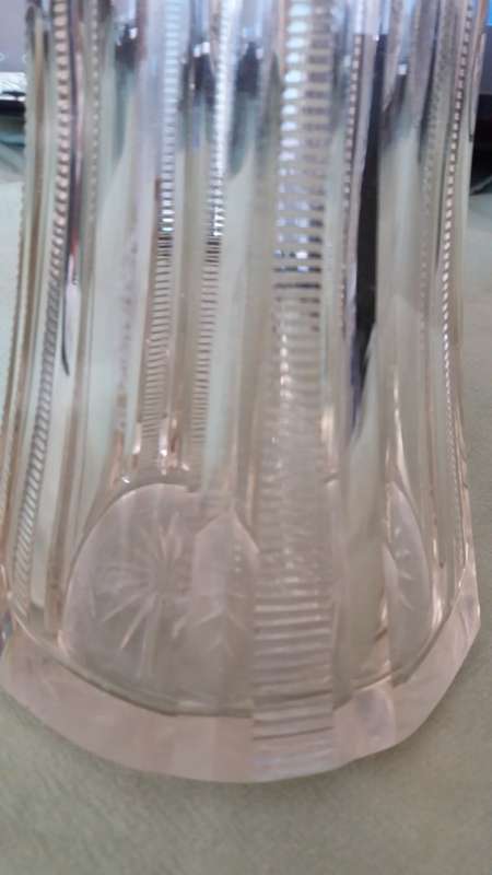 Rare Antique Austro-Hungarian 800 Silver And Cut Crystal Claret Jug