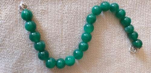 Natural Genuine Earth Mined Green Gemstone Beads Bracelet