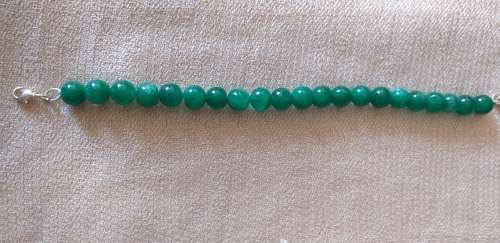 Natural Genuine Earth Mined Green Gemstone Beads Bracelet