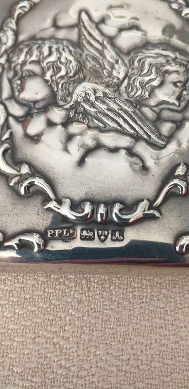 Antique Hallmarked Silver Reynolds Angels Aide Memoire - (Chester 1901) - (119g)