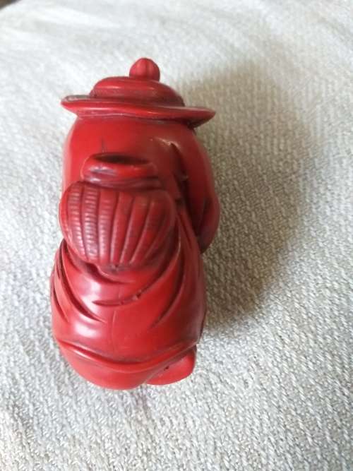 Chinese Old Man With Fish Snuff/Perfume Bottle