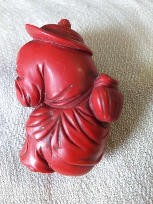 Chinese Old Man With Fish Snuff/Perfume Bottle