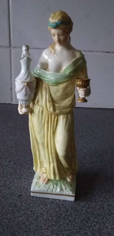 Rare Antique 19thc Berlin KPM Porcelain Figurine Of A Goddess