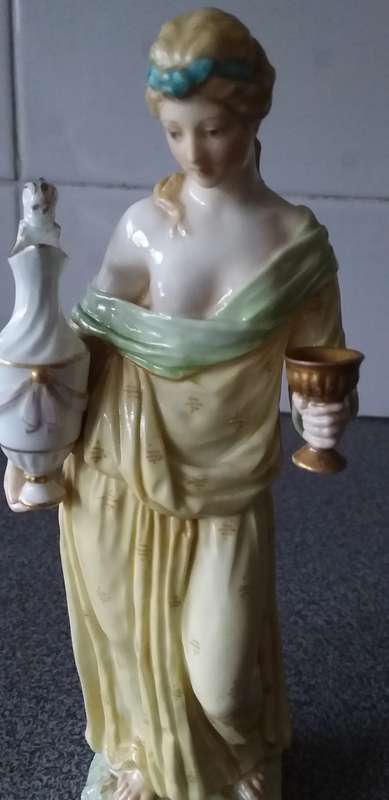 Rare Antique 19thc Berlin KPM Porcelain Figurine Of A Goddess