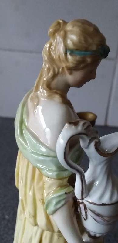 Rare Antique 19thc Berlin KPM Porcelain Figurine Of A Goddess