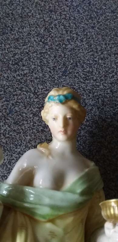 Rare Antique 19thc Berlin KPM Porcelain Figurine Of A Goddess
