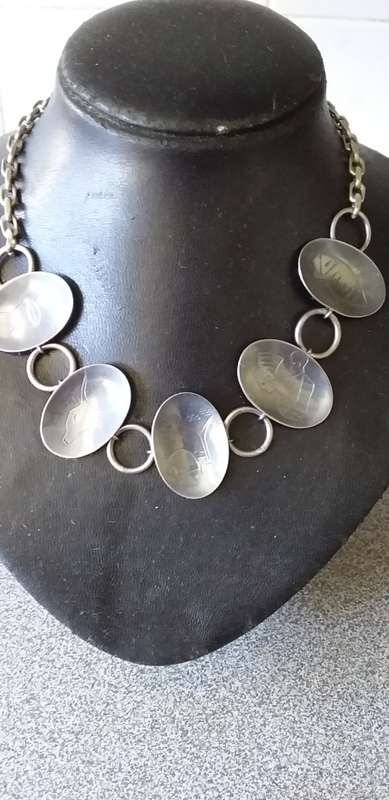 Vintage Birger Haglund Sterling Silver Necklace - (54.7g)