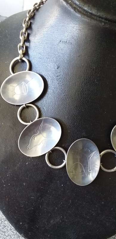 Vintage Birger Haglund Sterling Silver Necklace - (54.7g)