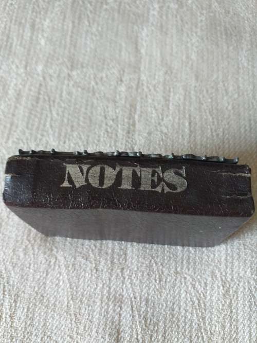 Ornate Pewter Covered Miniature Note Book