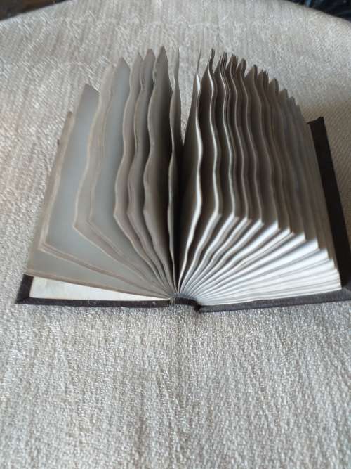 Ornate Pewter Covered Miniature Note Book