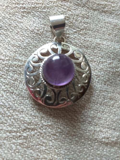 Genuine Amethyst Pendant