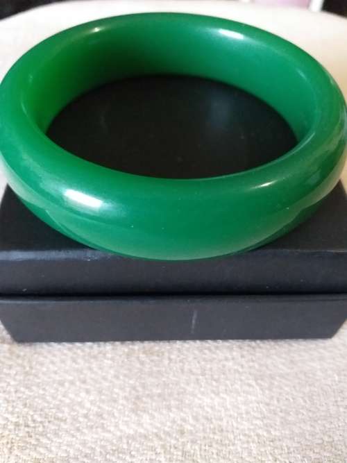 Large Chunky Green Bangle