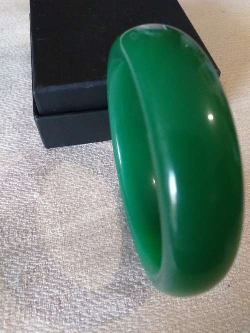 Large Chunky Green Bangle