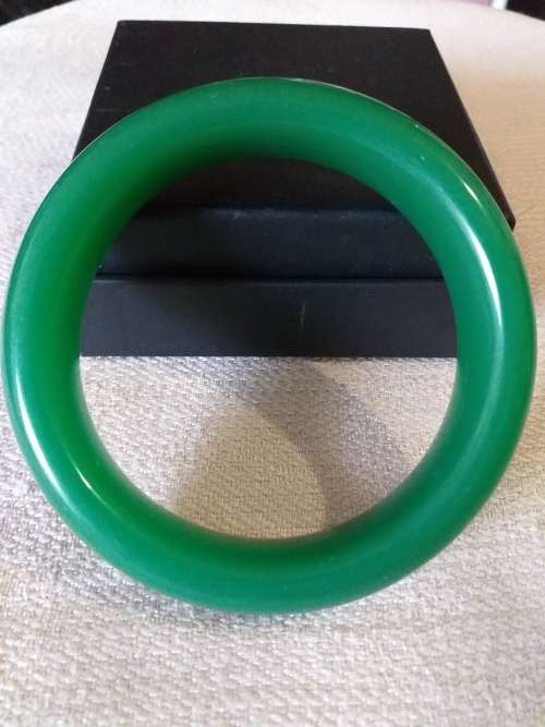 Large Chunky Green Bangle