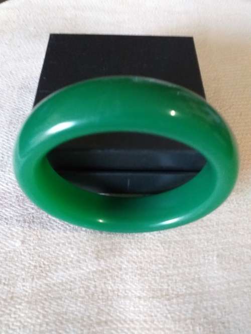 Large Chunky Green Bangle