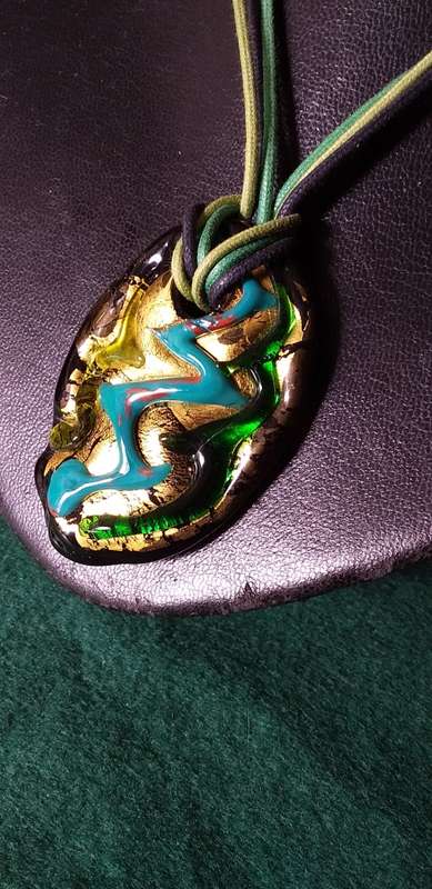 Murano Glass Pendant Necklance