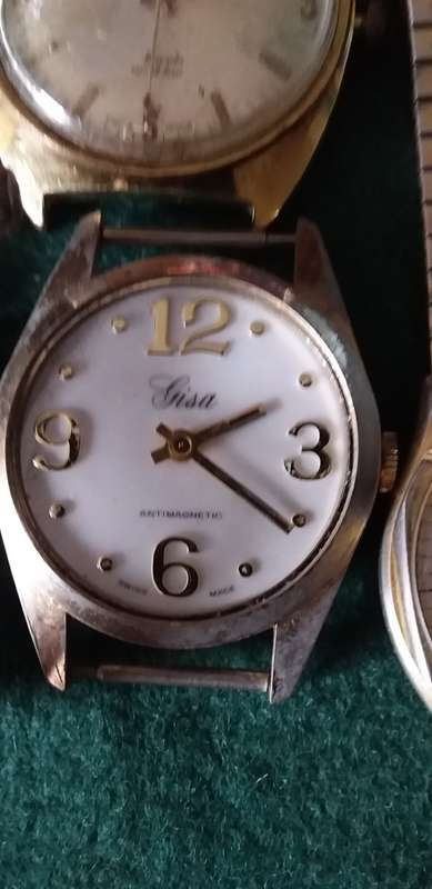 Job Lot Of Four Vintage Men`s Wrist Watches For Spares Or Repairs - (All Not Working)
