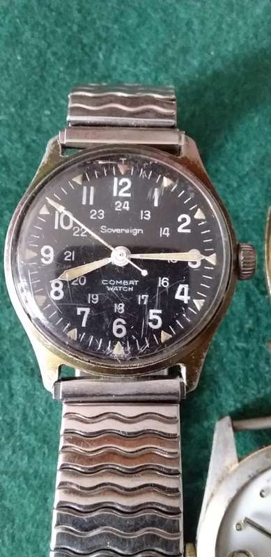 Job Lot Of Four Vintage Men`s Wrist Watches For Spares Or Repairs - (All Not Working)