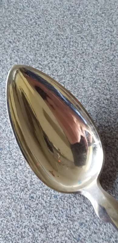 Antique German Silver Serving Spoon - (62g) -No1