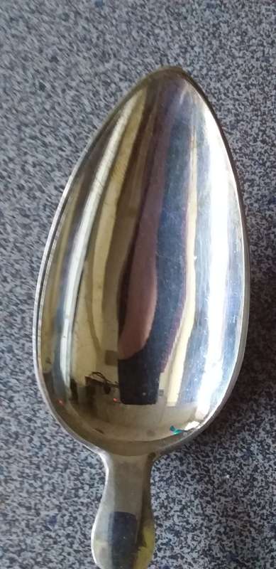 Antique German Silver Serving Spoon - (58g) - No3
