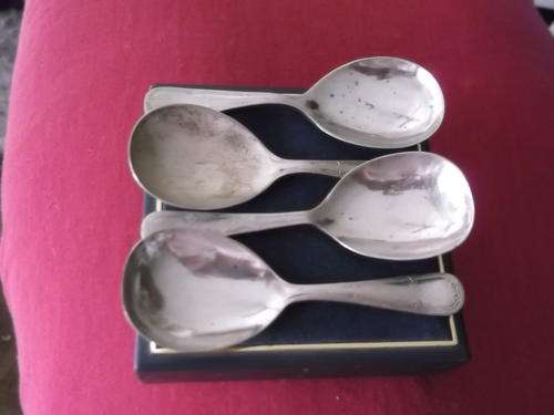 Antique EPNS Caddy Spoons- BID PER SPOON TO TAKE 4