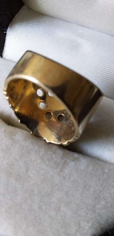 Vintage Chunky 9ct Gold Ring - (Not Scrap) 7.5g