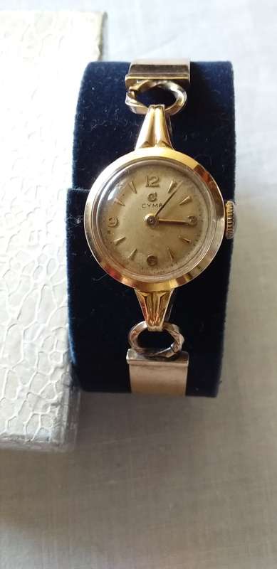 Antique Cyma 9ct Rose Gold Ladies Wrist Watch - (WORKING 100%)