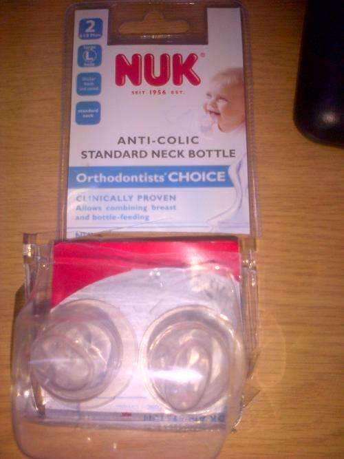 NUK anti colic standard neck teat