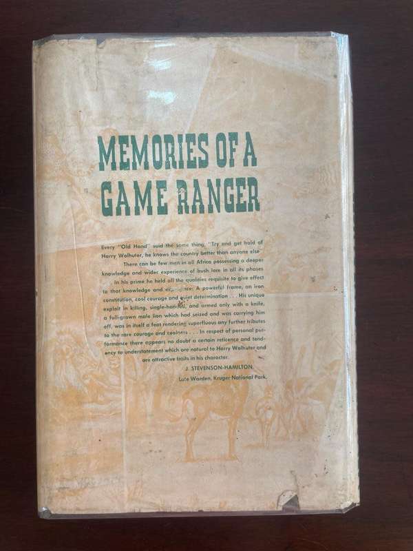 Memories of a Game Ranger - Harry Wolhuter