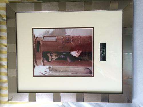Mr bean photo autographed