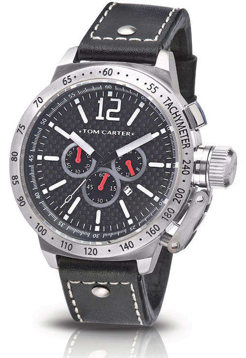Tom Carter TIO Ellinas Black Carbon 50 mm watch