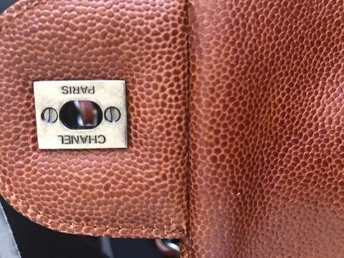 Chanel Brown Elastic Flap in Glazed Calfskin - PRICED TO SELL