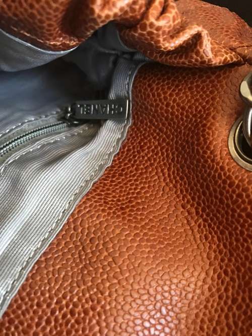 Chanel Brown Elastic Flap in Glazed Calfskin - PRICED TO SELL