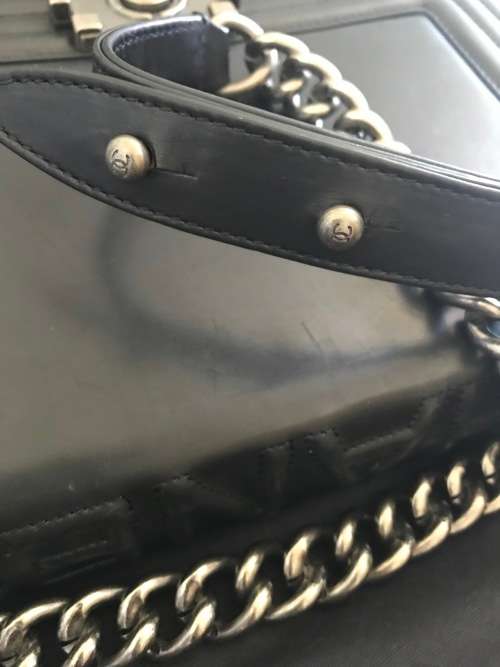 PRICED TO SELL Chanel Boy Bag Genuine Leather